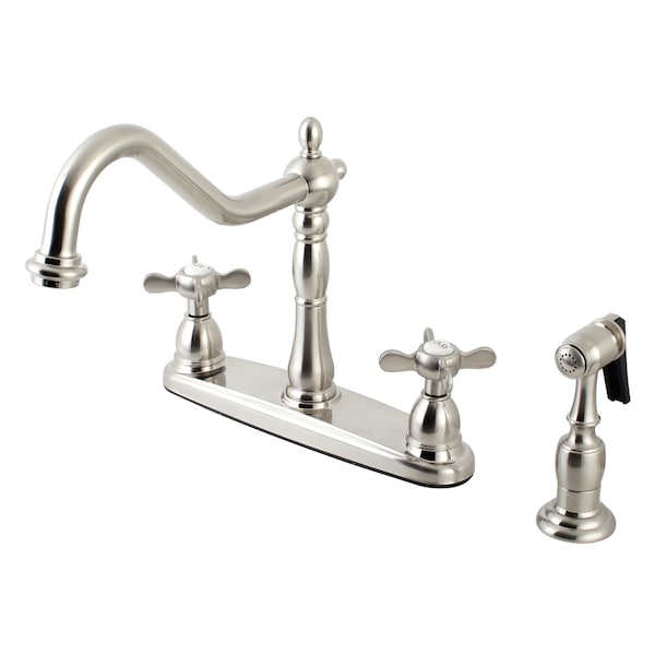 Essex Centerset Kitchen Faucet, Brushed Nickel